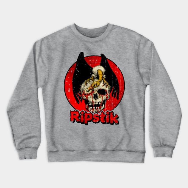 Ripstik 1 // 80s Vintage // Skateboard Crewneck Sweatshirt by Niko Neon